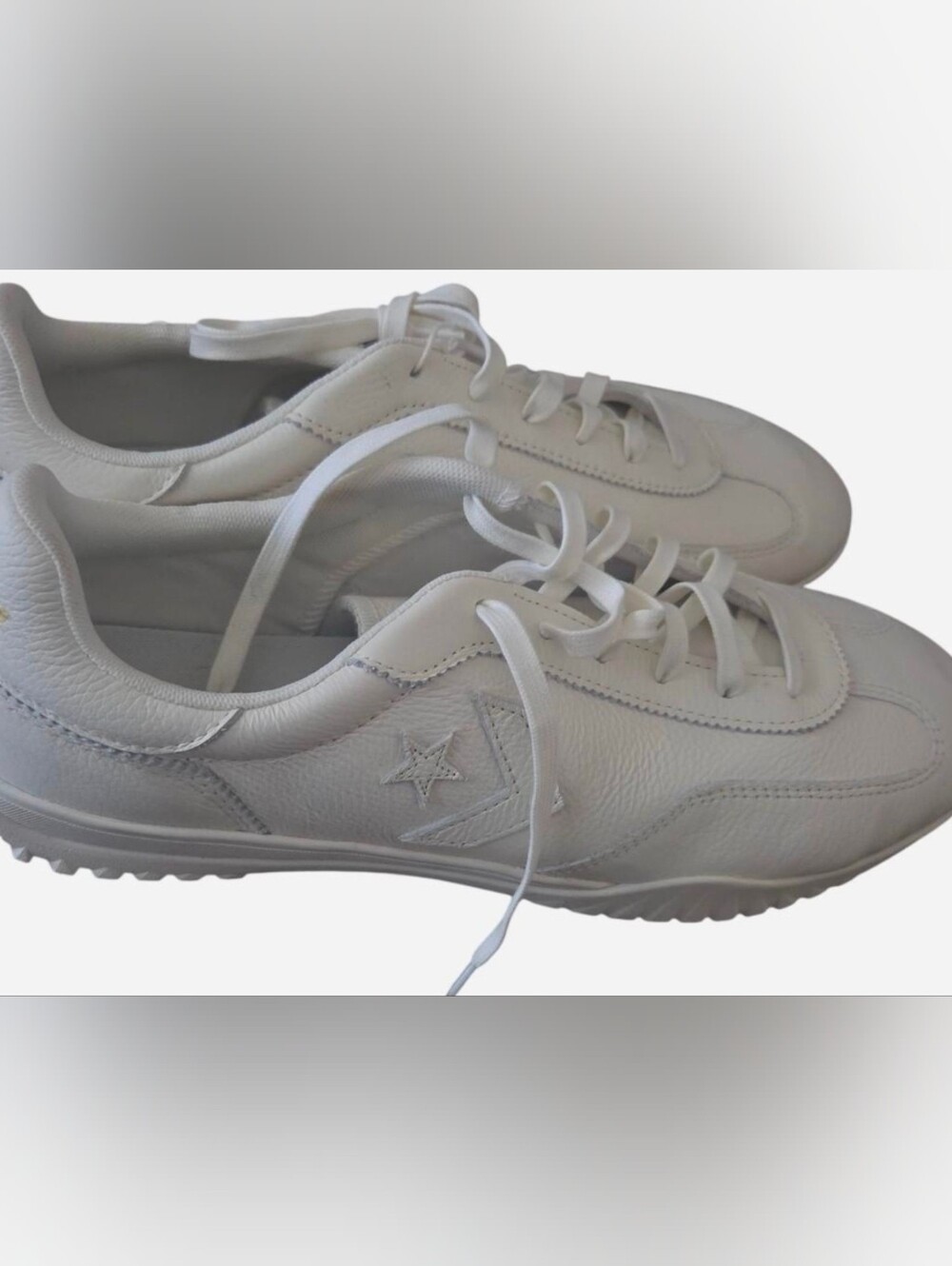 Converse Low-Top Leather Sneakers - Cream